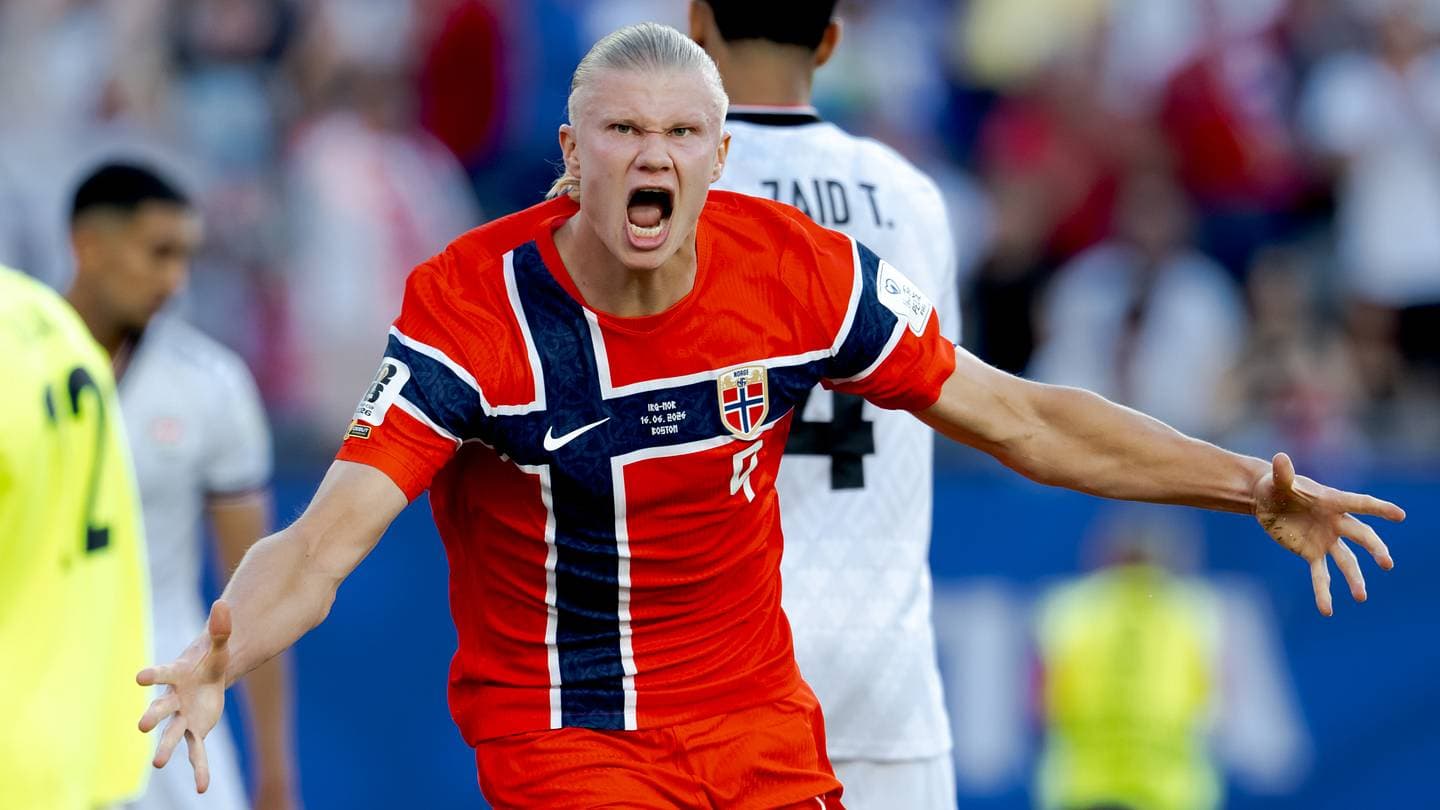 El Debut de Erling Haaland en el Mundial con Noruega