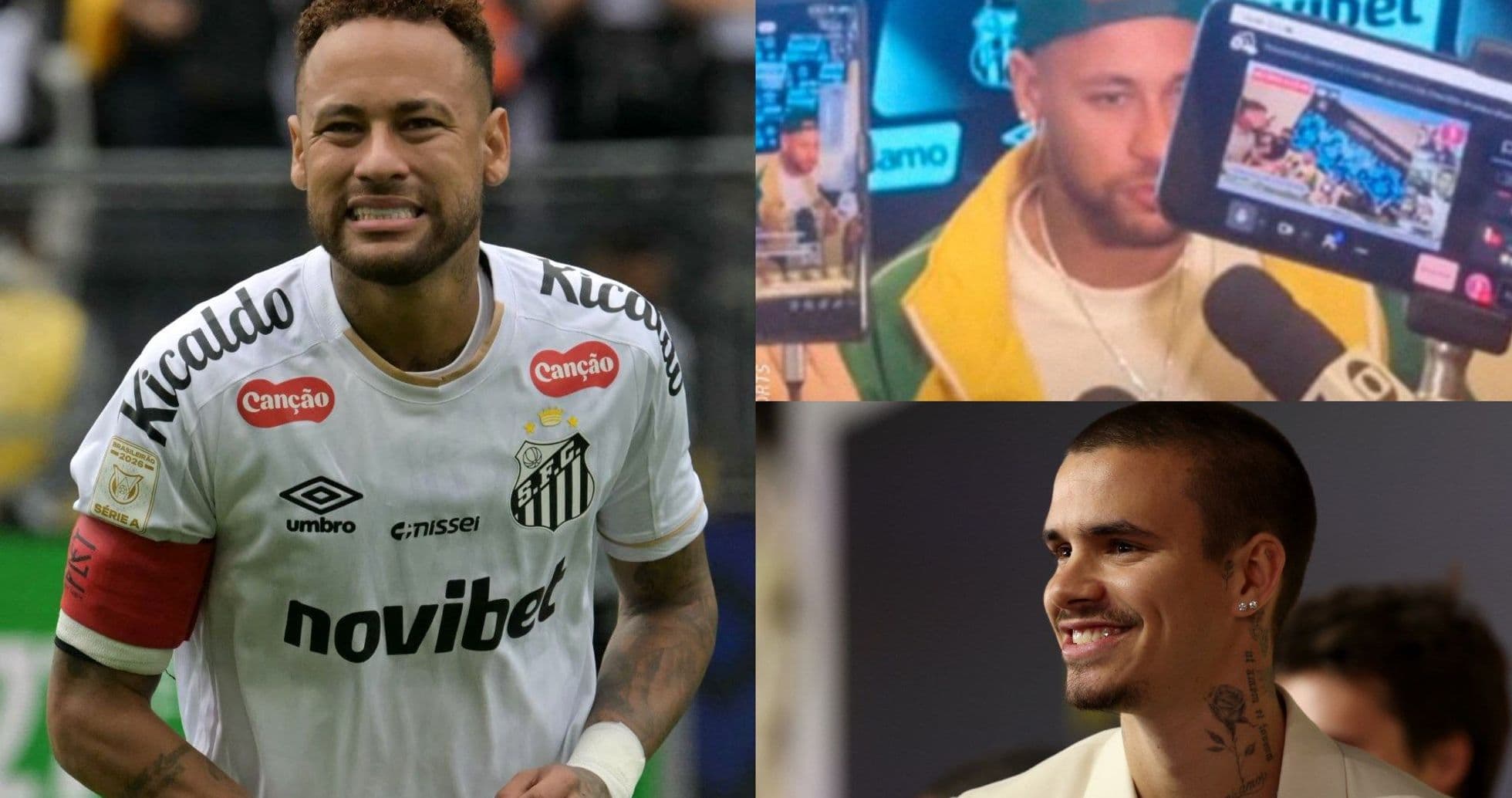 Neymar en partido, conferencia y evento social Neymar en partido, conferencia y evento social