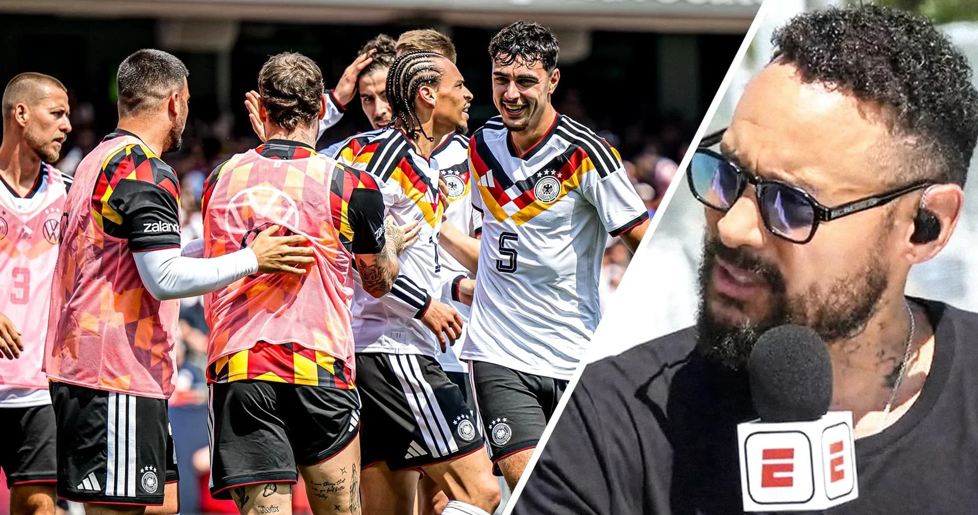 Jugadores de Alemania celebrando un gol Jugadores de Alemania celebrando un gol