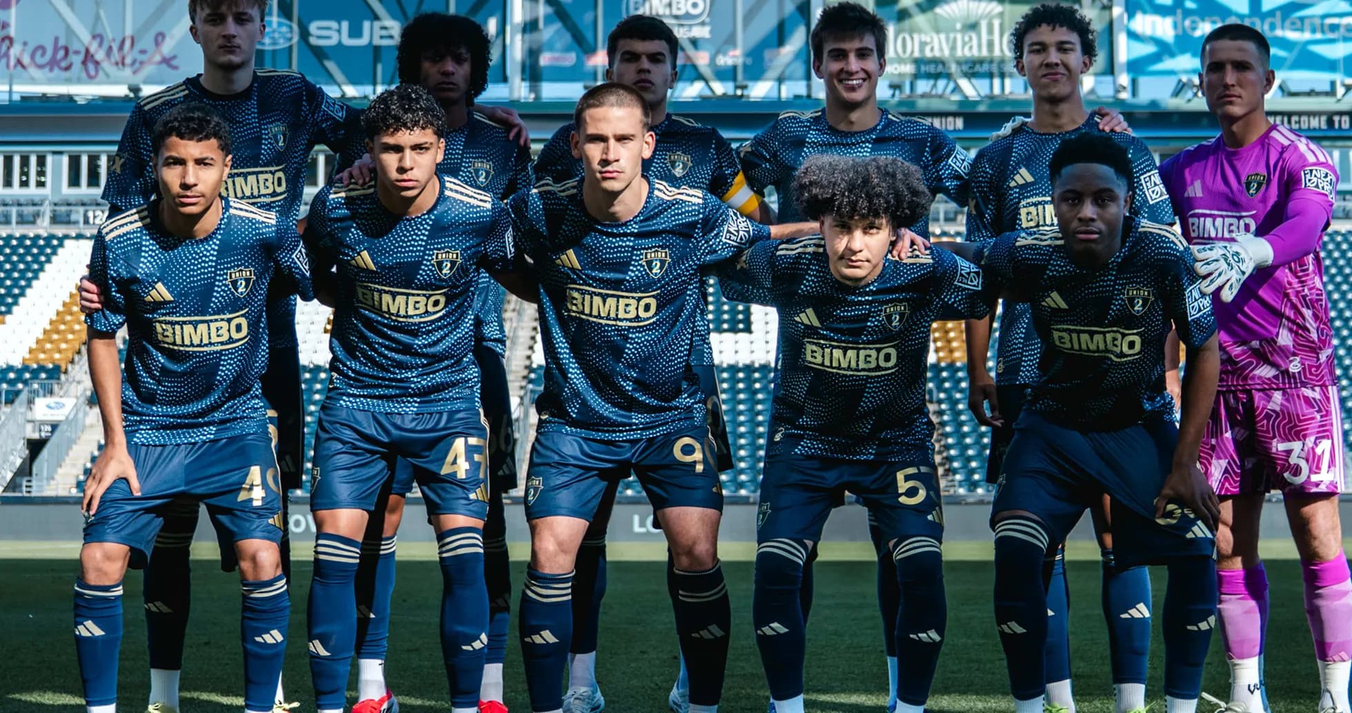 Equipo Philadelphia Union II posando para la foto Equipo Philadelphia Union II posando para la foto