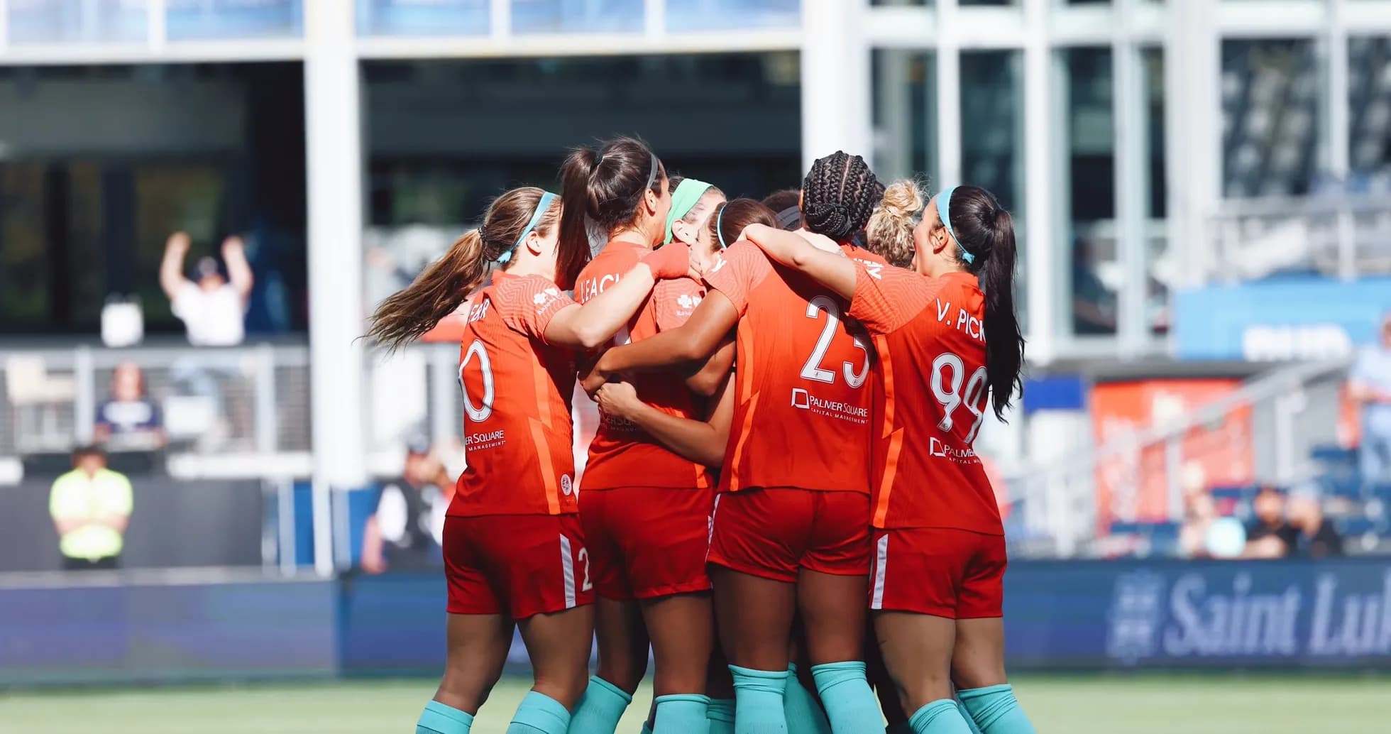 Jugadoras del Chicago Red Stars celebrando un gol Jugadoras del Chicago Red Stars celebrando un gol