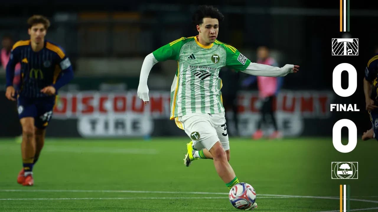 Jugador del Portland Timbers II en acción Jugador del Portland Timbers II en acción