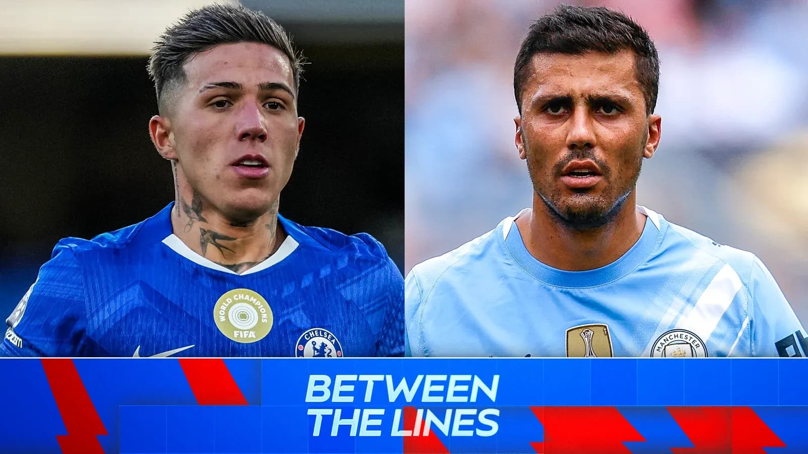 Jugadores de Chelsea y Manchester City en acción Jugadores de Chelsea y Manchester City en acción