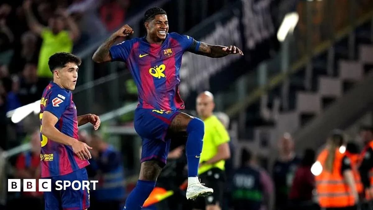 Jugadores del Barcelona celebrando un gol en el partido Jugadores del Barcelona celebrando un gol en el partido