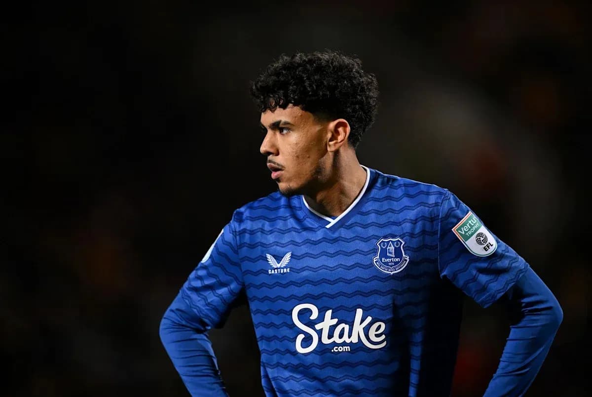 Jugador de Everton en acción durante un partido Jugador de Everton en acción durante un partido