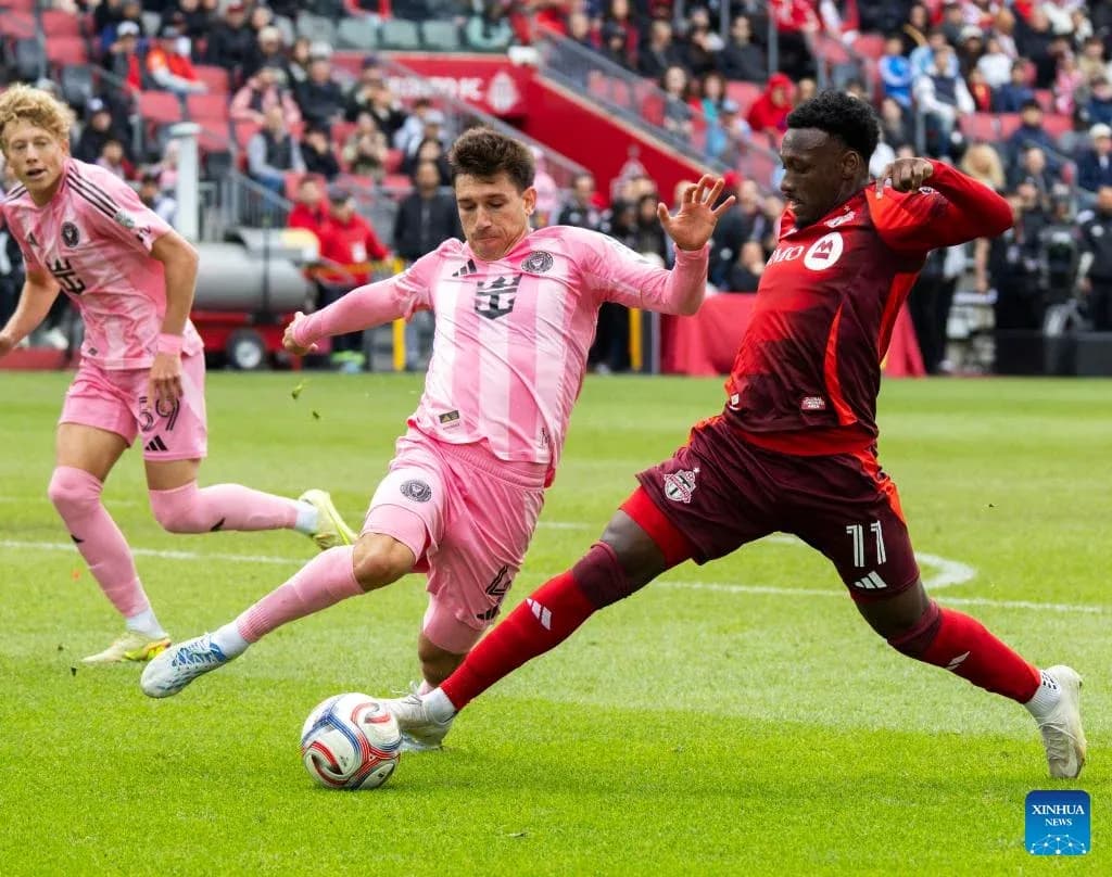 Inter Miami contra Toronto FC en acción Inter Miami contra Toronto FC en acción