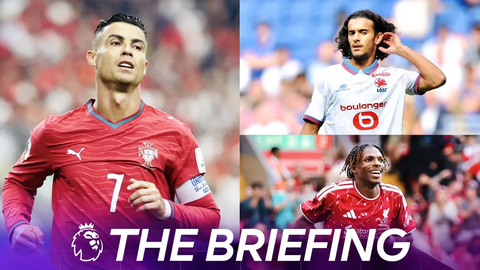 Cristiano Ronaldo and two players during matches Cristiano Ronaldo and two players during matches