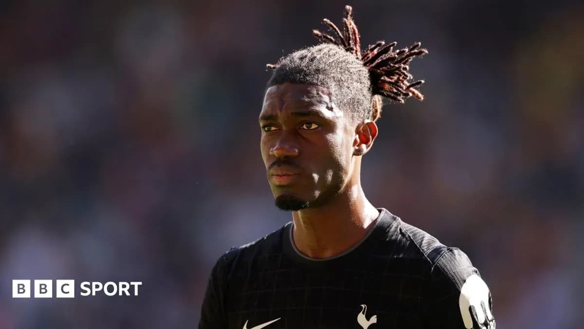 Jugador de Tottenham en el campo durante un partido Jugador de Tottenham en el campo durante un partido
