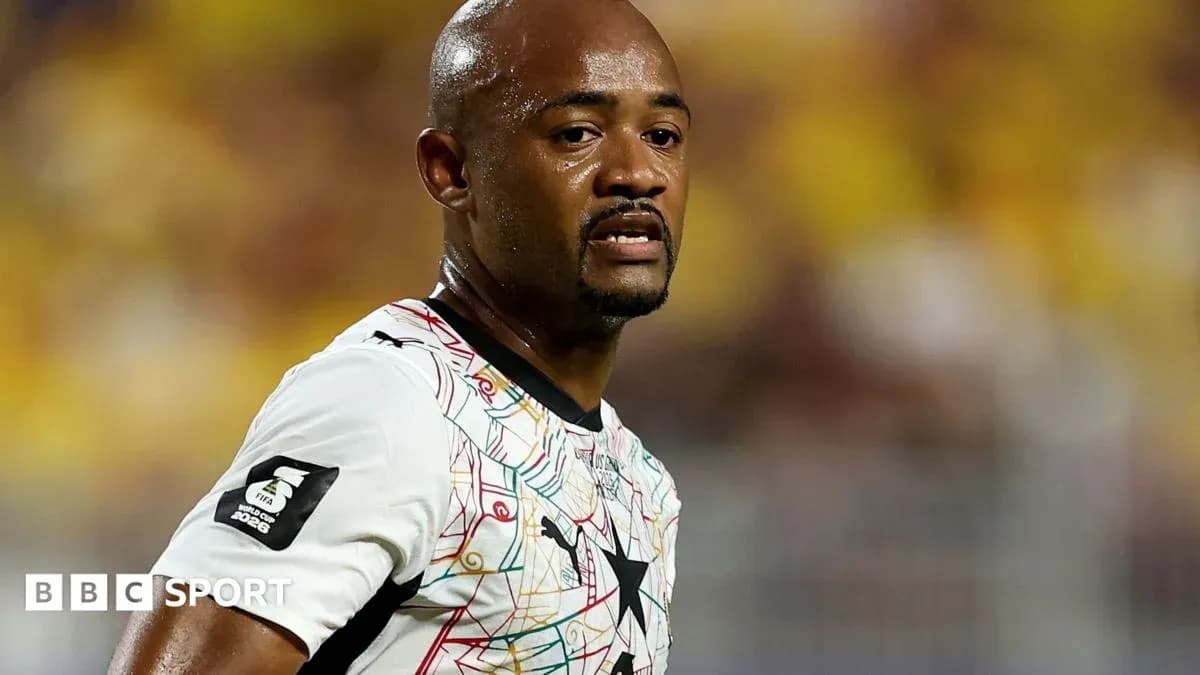 Jugador de Ghana en acción durante un partido Jugador de Ghana en acción durante un partido