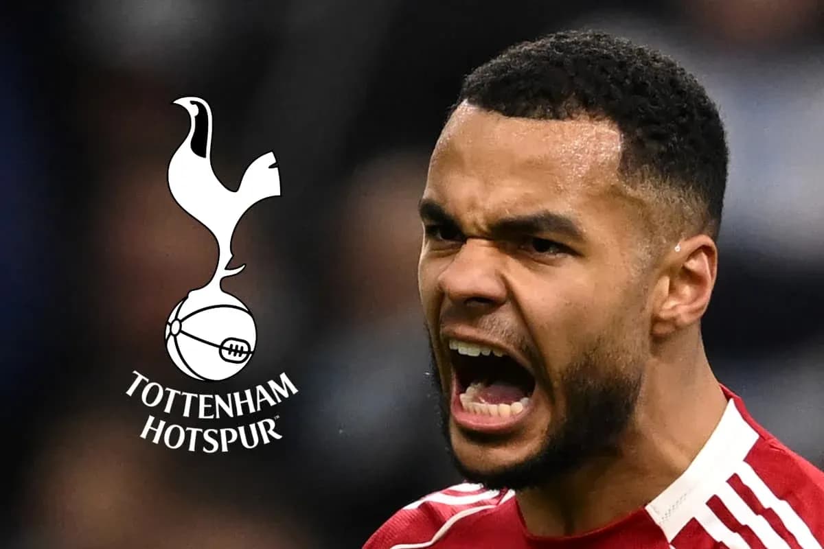 Jugador de fútbol gritando con logo de Tottenham Hotspur Jugador de fútbol gritando con logo de Tottenham Hotspur