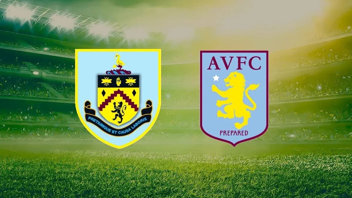 Escudos de Burnley y Aston Villa Escudos de Burnley y Aston Villa