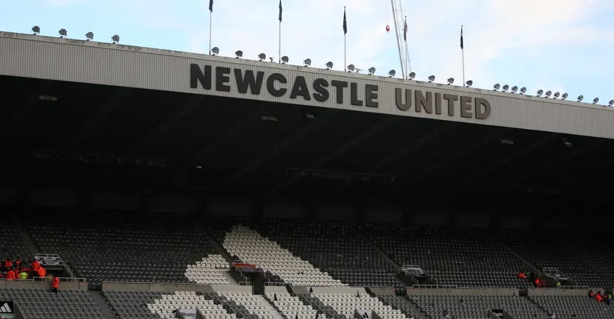 Vista del estadio de Newcastle United desde la grada Vista del estadio de Newcastle United desde la grada