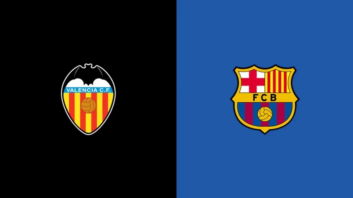 Logos de Valencia C.F. y F.C. Barcelona Logos de Valencia C.F. y F.C. Barcelona