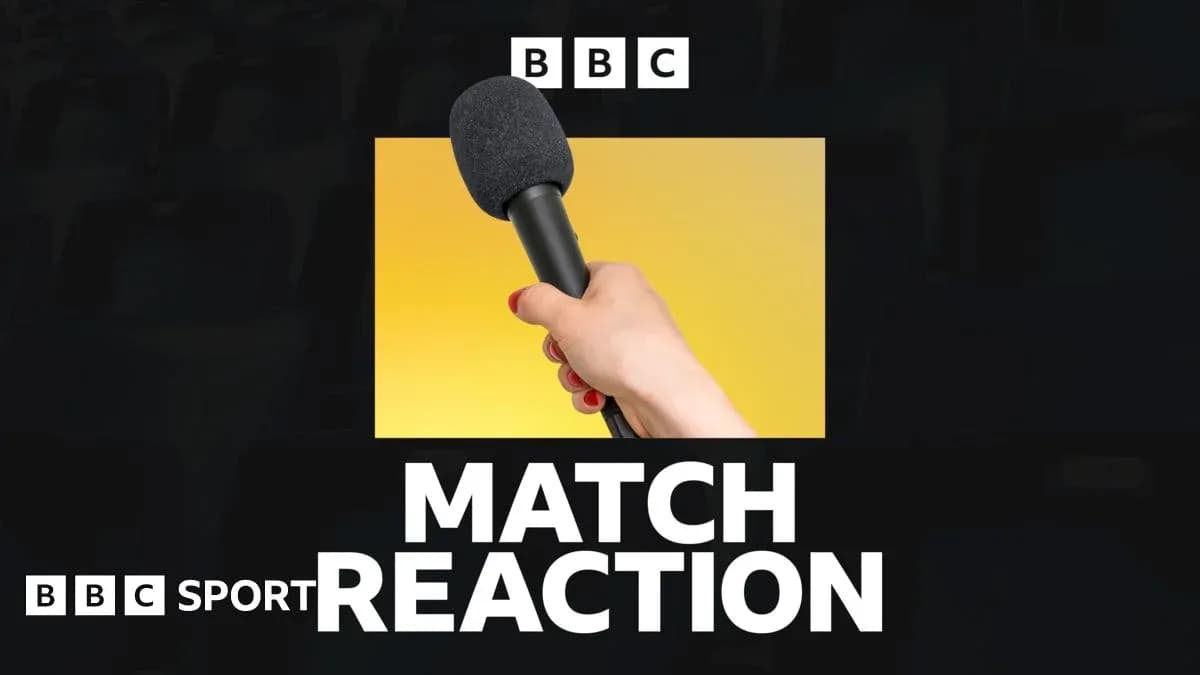 Mic in hand with 'MATCH REACTION' text Mic in hand with 'MATCH REACTION' text