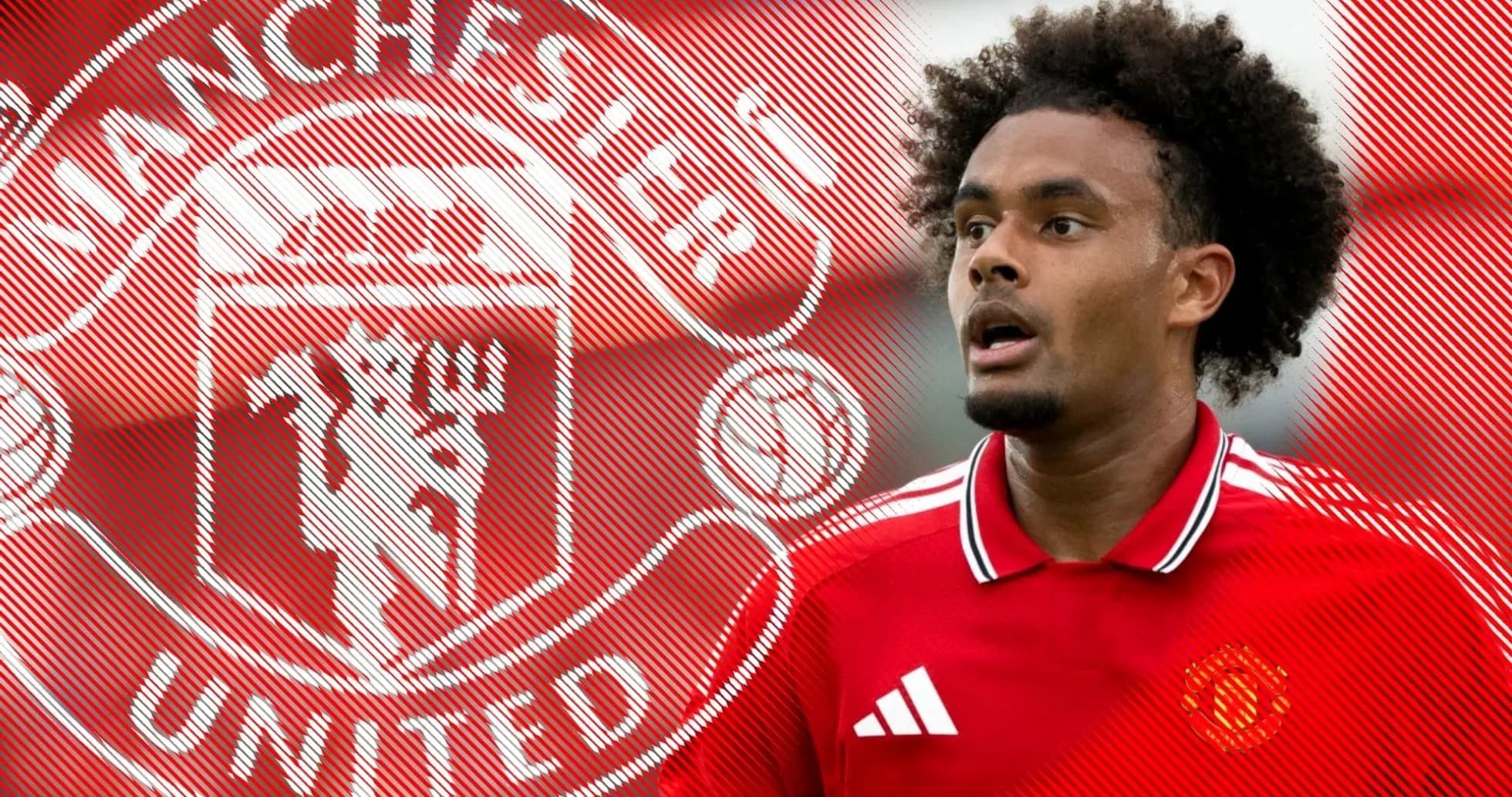 Jugador de Manchester United en camiseta roja Jugador de Manchester United en camiseta roja