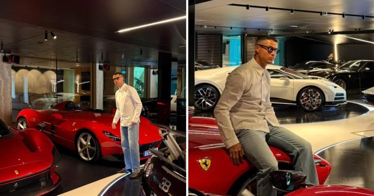 Cristiano Ronaldo muestra su colección de supercoches valorada en 21 millones de dólares Cristiano Ronaldo muestra su colección de supercoches valorada en 21 millones de dólares